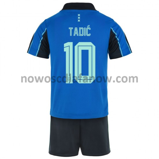 Koszulka AFC Ajax Dusan Tadic 10 Dziecięca Wyjazdowy Komplet 2021-2022 Krótkie Rękawy