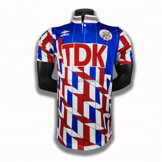 Koszulka AFC Ajax Retro Wyjazdowy Komplet 1990 Krótkie Rękawy
