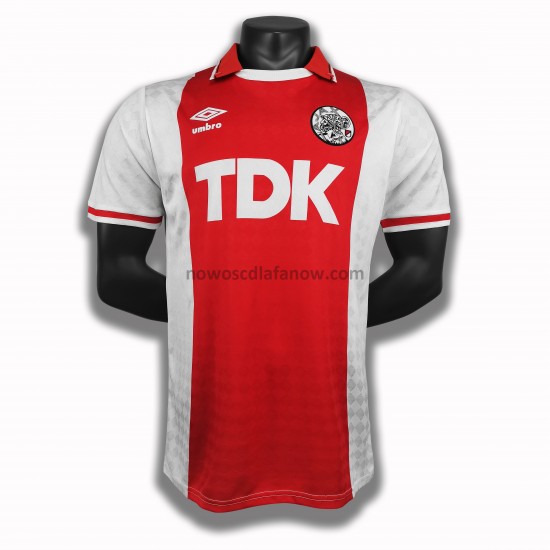 Koszulka AFC Ajax Retro Domowy Komplet 1990 Krótkie Rękawy