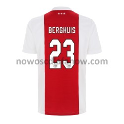 Koszulka AFC Ajax Steven Berghuis 23 Domowy Komplet 2021-2022 Krótkie Rękawy