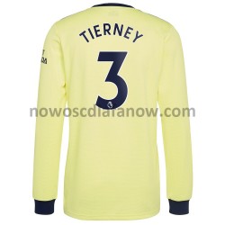 Koszulka Arsenal Kieran Tierney 3 Wyjazdowy Komplet 2021-2022 Długie Rękawy