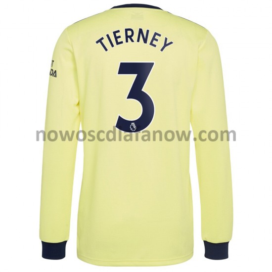 Koszulka Arsenal Kieran Tierney 3 Wyjazdowy Komplet 2021-2022 Długie Rękawy