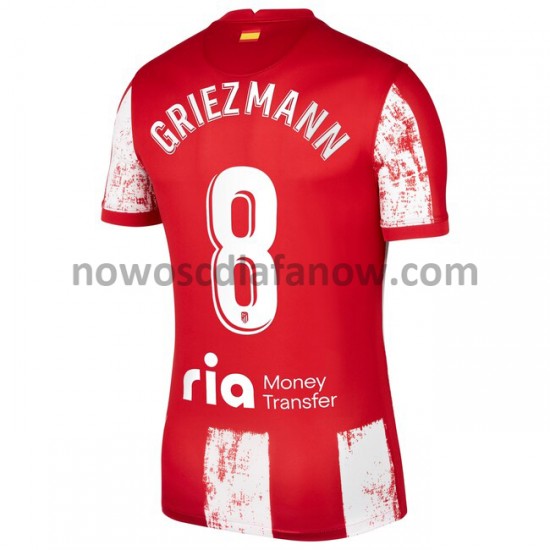 Koszulka Atlético Madryt Antoine Griezmann 8 Domowy Komplet 2021-2022 Krótkie Rękawy