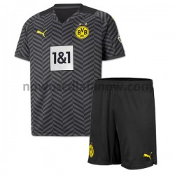 Koszulka Borussia Dortmund Dziecięca Wyjazdowy Komplet 2021-2022 Krótkie Rękawy