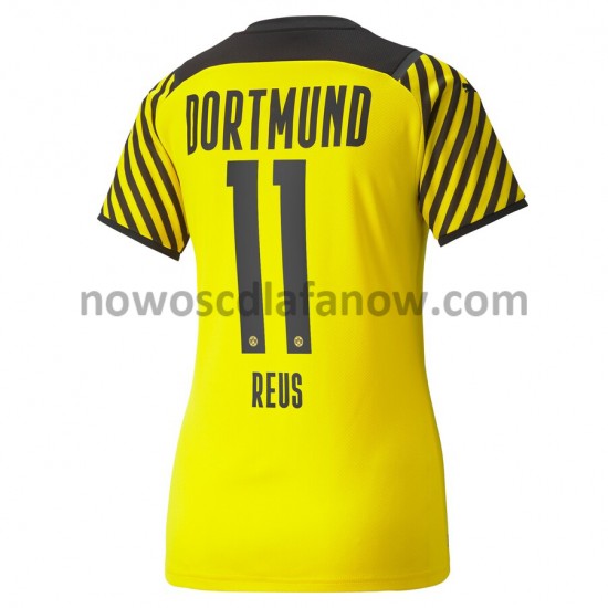 Koszulka Borussia Dortmund Marco Reus 11 Damska Domowy Komplet 2021-2022 Krótkie Rękawy