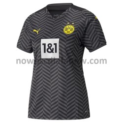 Koszulka Borussia Dortmund Damska Wyjazdowy Komplet 2021-2022 Krótkie Rękawy
