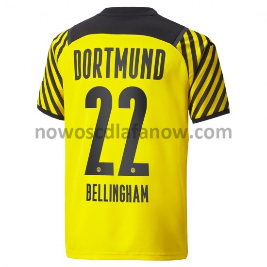 Koszulka Borussia Dortmund Jude Bellingham 22 Domowy Komplet 2021-2022 Krótkie Rękawy