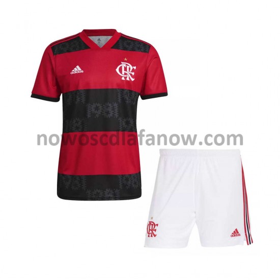 Koszulka CR Flamengo Dziecięca Domowy Komplet 2021-2022 Krótkie Rękawy