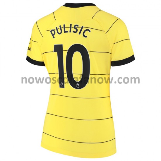 Koszulka Chelsea Christian Pulisic 10 Damska Wyjazdowy Komplet 2021-2022 Krótkie Rękawy