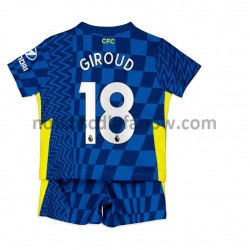 Koszulka Chelsea Olivier Giroud 18 Dziecięca Domowy Komplet 2021-2022 Krótkie Rękawy