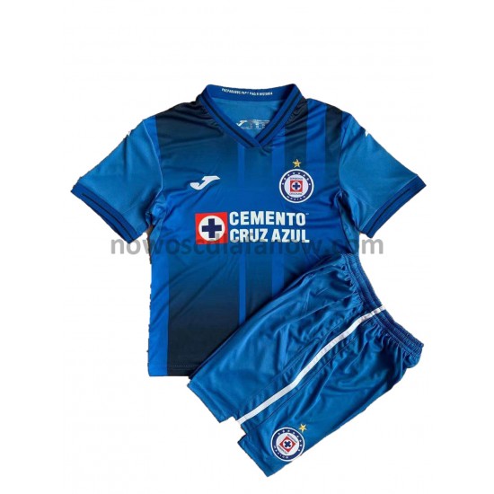 Koszulka Cruz Azul Dziecięca Domowy Komplet 2021-2022 Krótkie Rękawy