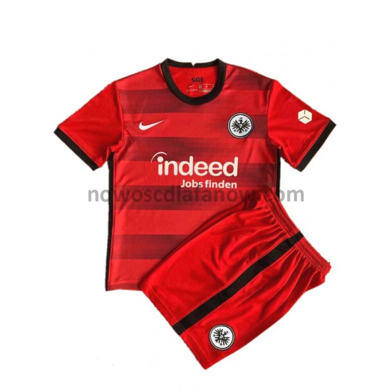 Koszulka Eintracht Frankfurt Dziecięca Wyjazdowy Komplet 2021-2022 Krótkie Rękawy