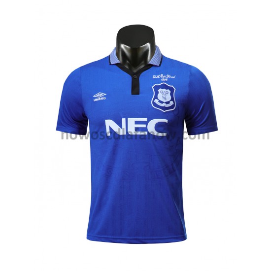 Koszulka Everton Retro Domowy Komplet 1995 Krótkie Rękawy
