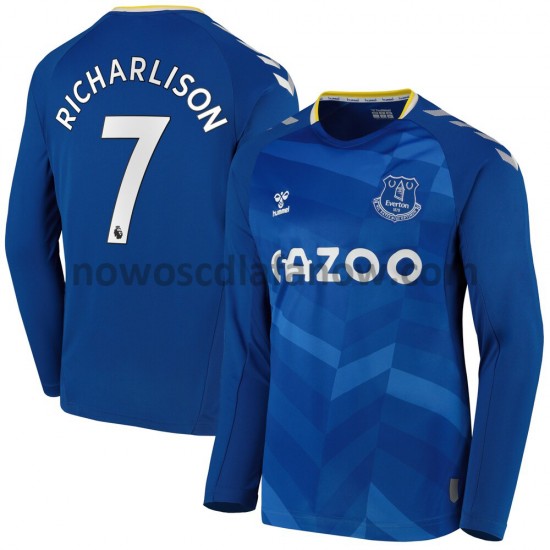 Koszulka Everton Richarlison 7 Domowy Komplet 2021-2022 Długie Rękawy