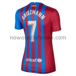 Koszulka FC Barcelona Antoine Griezmann 7 Damska Domowy Komplet 2021-2022 Krótkie Rękawy