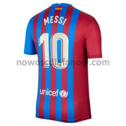 Koszulka FC Barcelona Lionel Messi 10 Domowy Komplet 2021-2022 Krótkie Rękawy