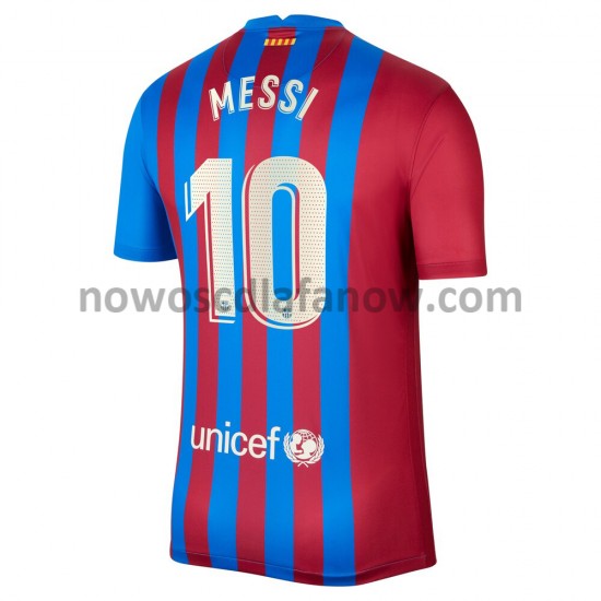 Koszulka FC Barcelona Lionel Messi 10 Domowy Komplet 2021-2022 Krótkie Rękawy