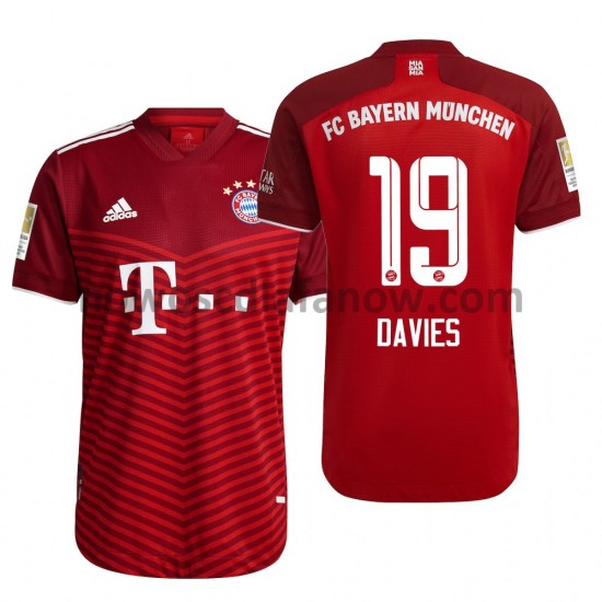 Koszulka Bayern Monachium Alphonso Davies 19 Domowy Komplet 2021-2022 Krótkie Rękawy