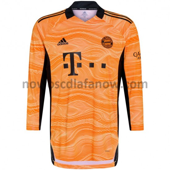 Koszulka Bayern Monachium Bramkarskie Domowy Komplet 2021-2022 Długie Rękawy