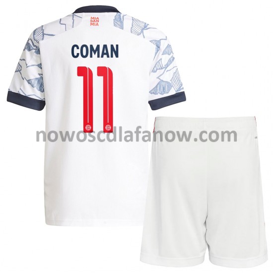 Koszulka Bayern Monachium Kingsley Coman 11 Dziecięca Trzeci Komplet 2021-2022 Krótkie Rękawy