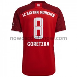 Koszulka Bayern Monachium Leon Goretzka 8 Domowy Komplet 2021-2022 Krótkie Rękawy