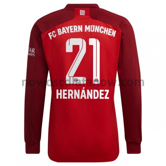 Koszulka Bayern Monachium Lucas Hernandez 21 Domowy Komplet 2021-2022 Długie Rękawy