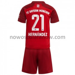 Koszulka Bayern Monachium Lucas Hernandez 21 Dziecięca Domowy Komplet 2021-2022 Krótkie Rękawy