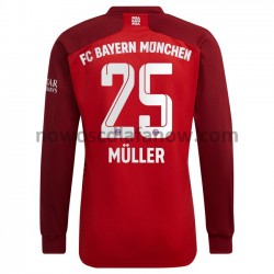Koszulka Bayern Monachium Thomas Muller 25 Domowy Komplet 2021-2022 Długie Rękawy