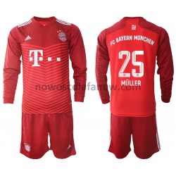 Koszulka Bayern Monachium Thomas Muller 25 Dziecięca Domowy Komplet 2021-2022 Długie Rękawy