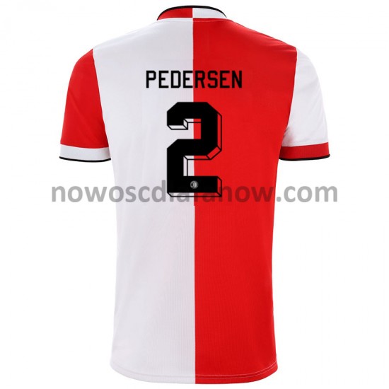 Koszulka Feyenoord Rotterdam Marcus Pedersen 2 Domowy Komplet 2021-2022 Krótkie Rękawy