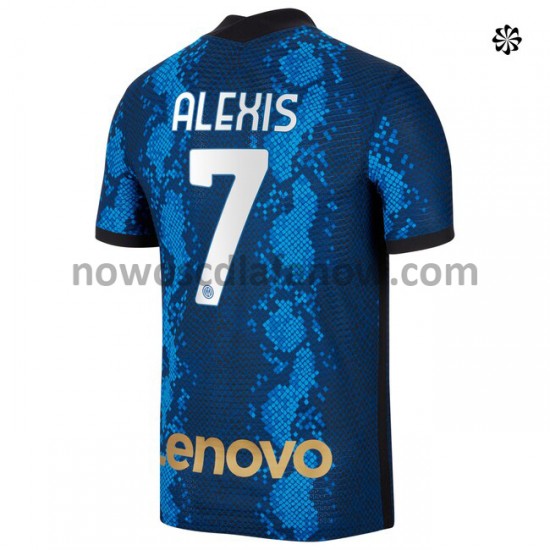 Koszulka Inter Mediolan Alexis Sanchez 7 Domowy Komplet 2021-2022 Krótkie Rękawy