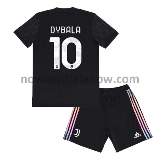 Koszulka Juventus Paulo Dybala 10 Dziecięca Wyjazdowy Komplet 2021-2022 Krótkie Rękawy