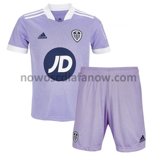 Koszulka Leeds United Dziecięca Trzeci Komplet 2021-2022 Krótkie Rękawy