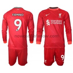 Koszulka Liverpool FIRMINO 9 Dziecięca Domowy Komplet 2021-2022 Długie Rękawy
