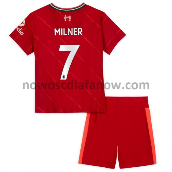 Koszulka Liverpool James Milner 7 Dziecięca Domowy Komplet 2021-2022 Krótkie Rękawy