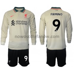 Koszulka Liverpool Roberto Firmino 9 Dziecięca Wyjazdowy Komplet 2021-2022 Długie Rękawy