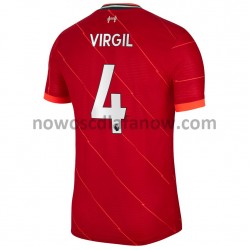 Koszulka Liverpool Virgil Van Dijk 4 Domowy Komplet 2021-2022 Krótkie Rękawy