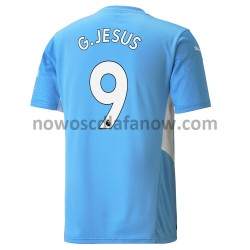 Koszulka Manchester City Gabriel Jesus 9 Domowy Komplet 2021-2022 Krótkie Rękawy
