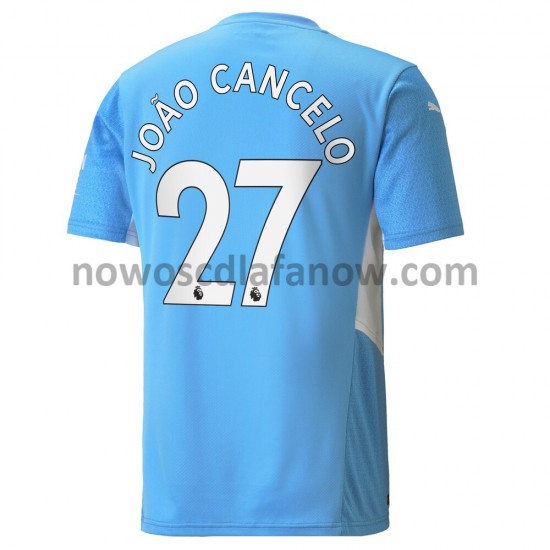 Koszulka Manchester City Joao Cancelo 27 Domowy Komplet 2021-2022 Krótkie Rękawy