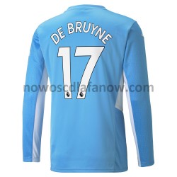 Koszulka Manchester City Kevin De Bruyne 17 Domowy Komplet 2021-2022 Długie Rękawy