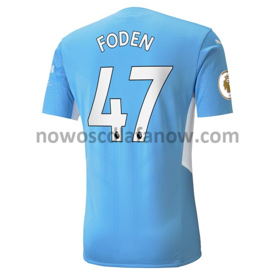 Koszulka Manchester City Phil Foden 47 Domowy Komplet 2021-2022 Krótkie Rękawy