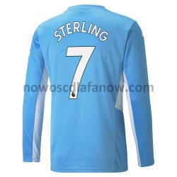 Koszulka Manchester City Raheem Sterling 7 Domowy Komplet 2021-2022 Długie Rękawy
