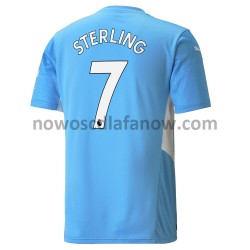 Koszulka Manchester City Raheem Sterling 7 Domowy Komplet 2021-2022 Krótkie Rękawy