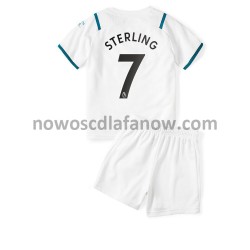 Koszulka Manchester City Raheem Sterling 7 Dziecięca Wyjazdowy Komplet 2021-2022 Krótkie Rękawy