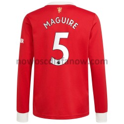 Koszulka Manchester United Harry Maguire 5 Domowy Komplet 2021-2022 Długie Rękawy