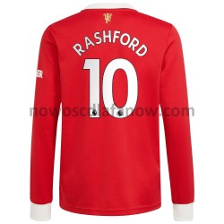 Koszulka Manchester United Marcus Rashford 10 Domowy Komplet 2021-2022 Długie Rękawy
