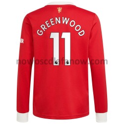 Koszulka Manchester United Mason Greenwood 11 Domowy Komplet 2021-2022 Długie Rękawy