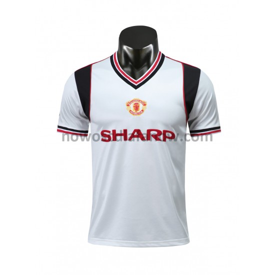 Koszulka Manchester United Retro Wyjazdowy Komplet 1985 Krótkie Rękawy