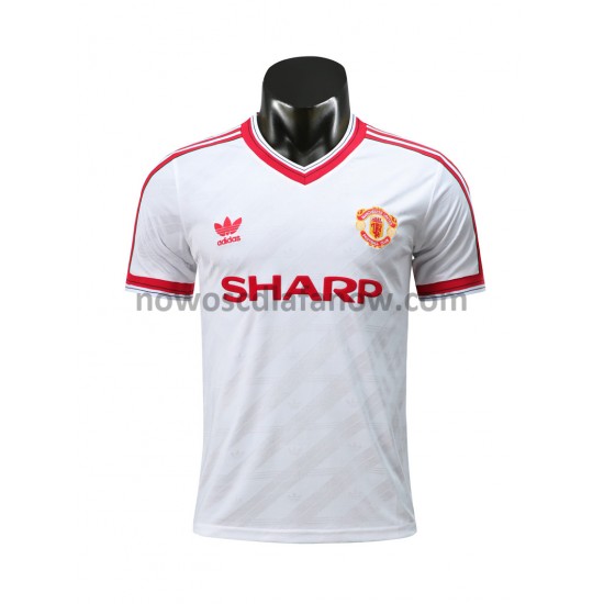 Koszulka Manchester United Retro Wyjazdowy Komplet 1986 Krótkie Rękawy