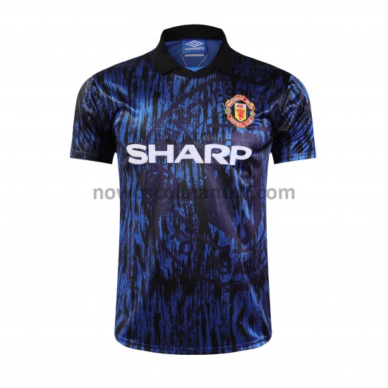 Koszulka Manchester United Retro Wyjazdowy Komplet 1993 Krótkie Rękawy